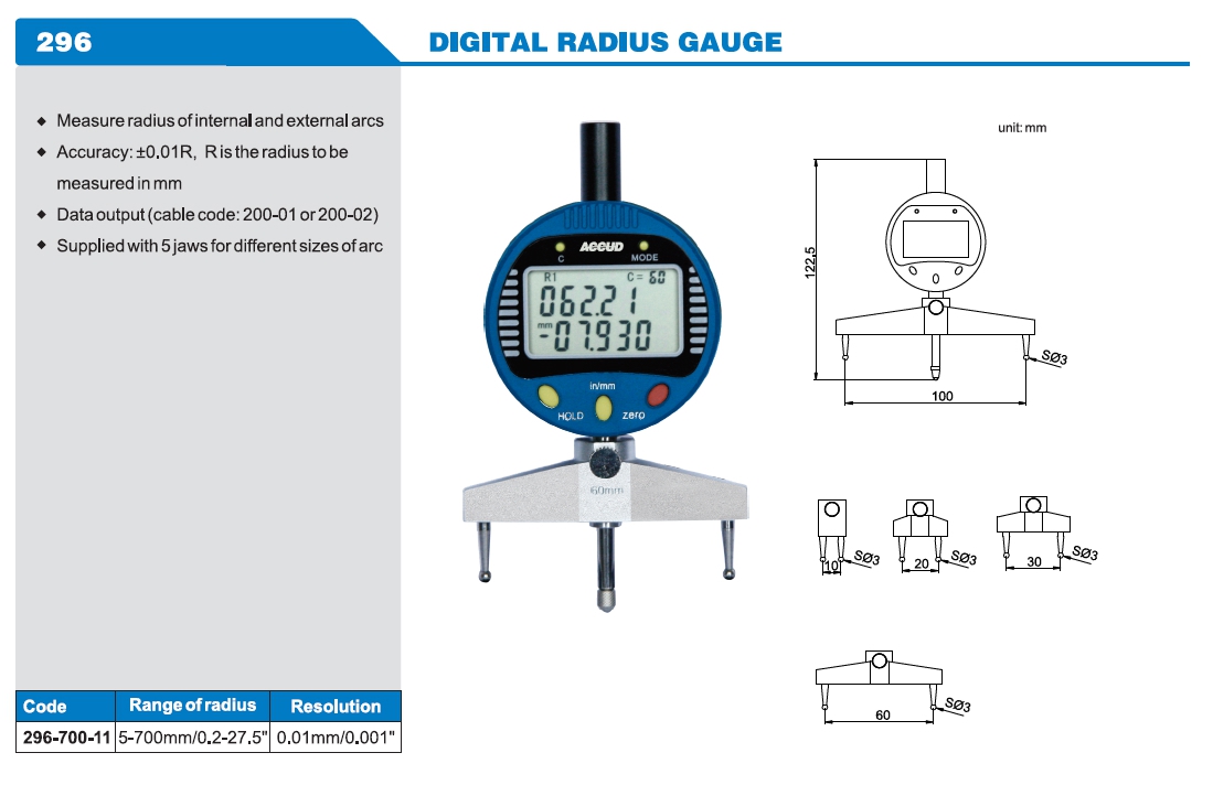 Digital Radius Gauge