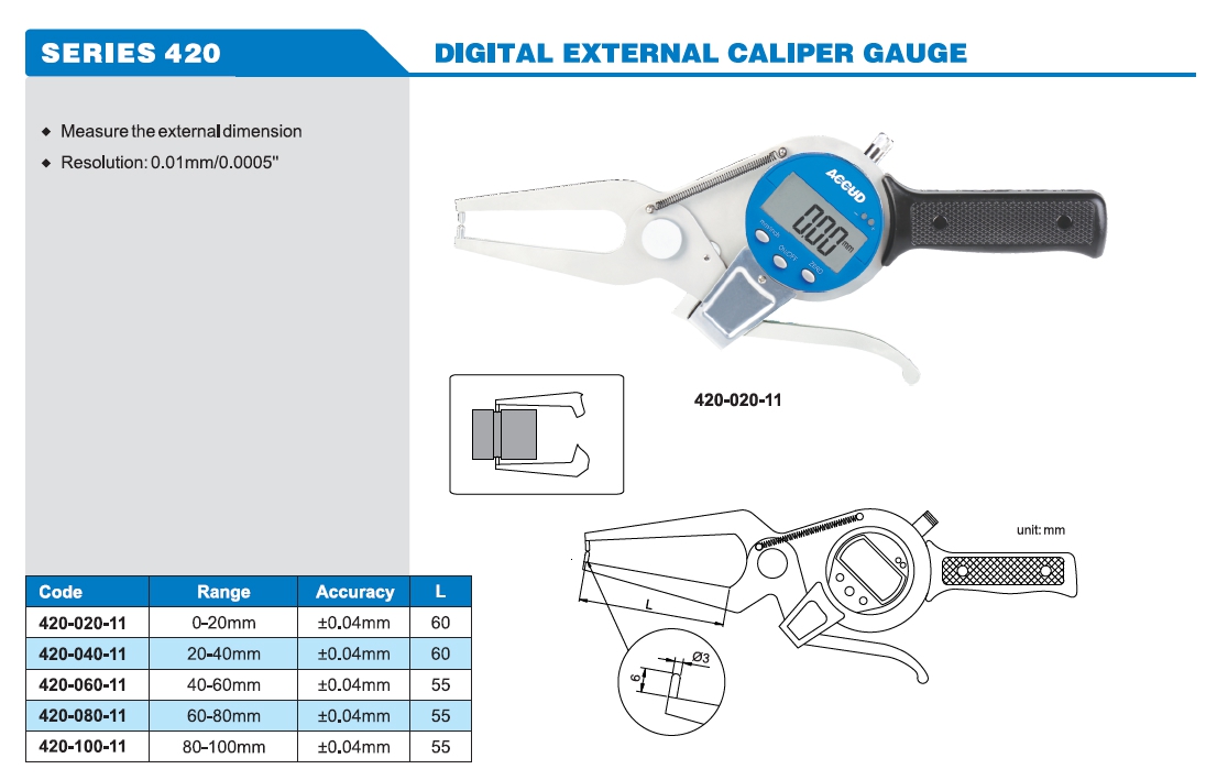 Digital External Caliper Gauge