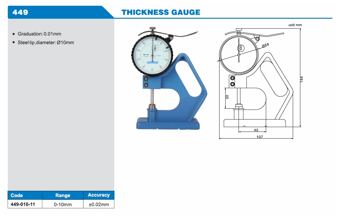 Thickness Gauge 449
