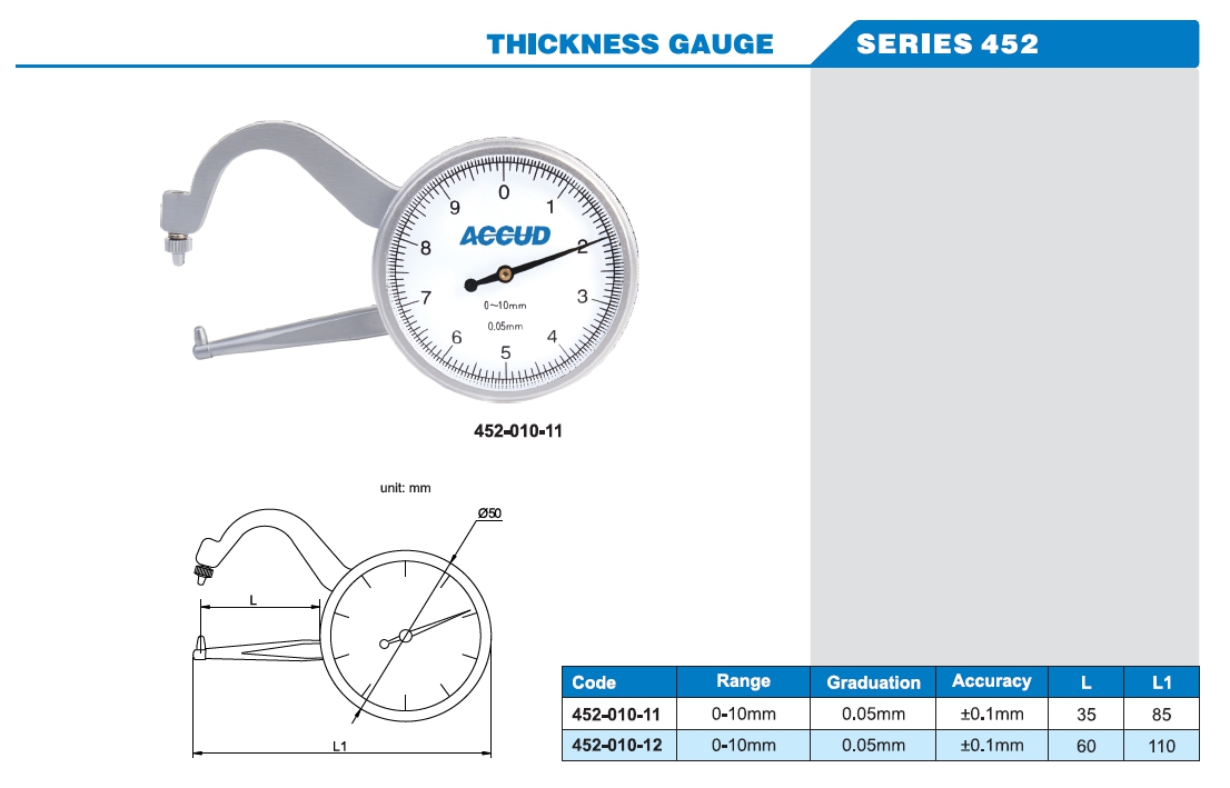 Thickness Gauge 452