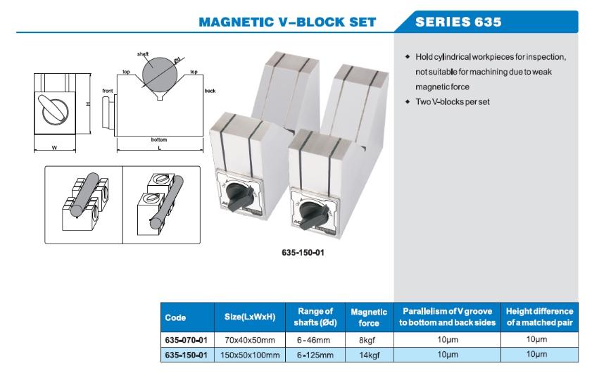 Magnetic V-Block Set