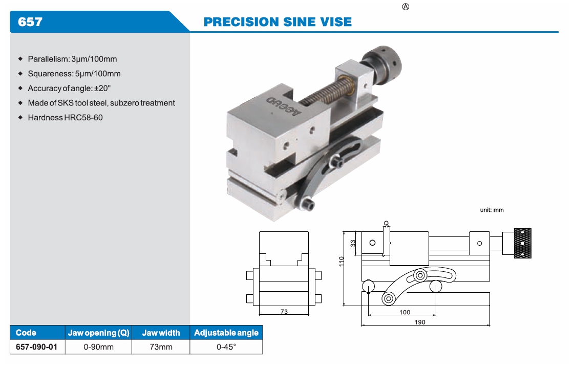 Precision Sine Vise