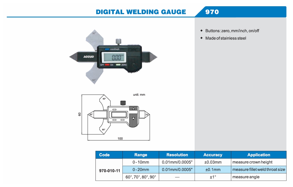 Digital Welding Gauge