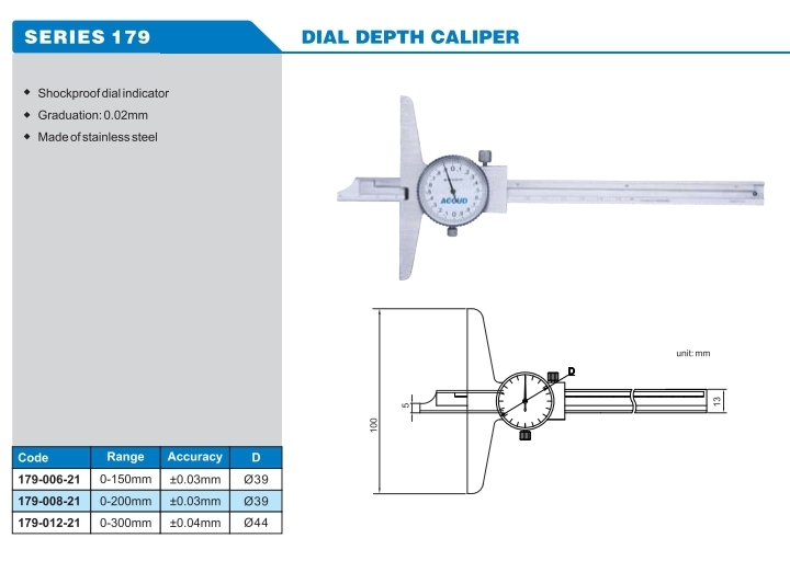 Dial Depth Caliper